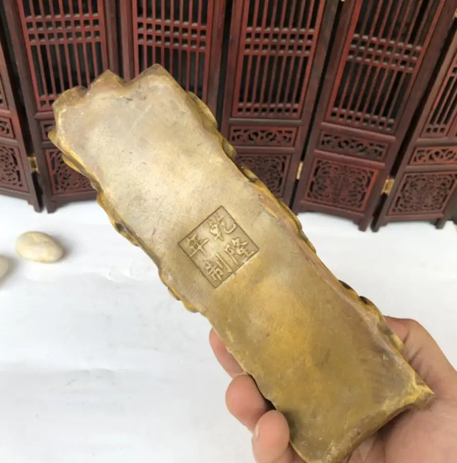 China brass archaize dragon crafts statue