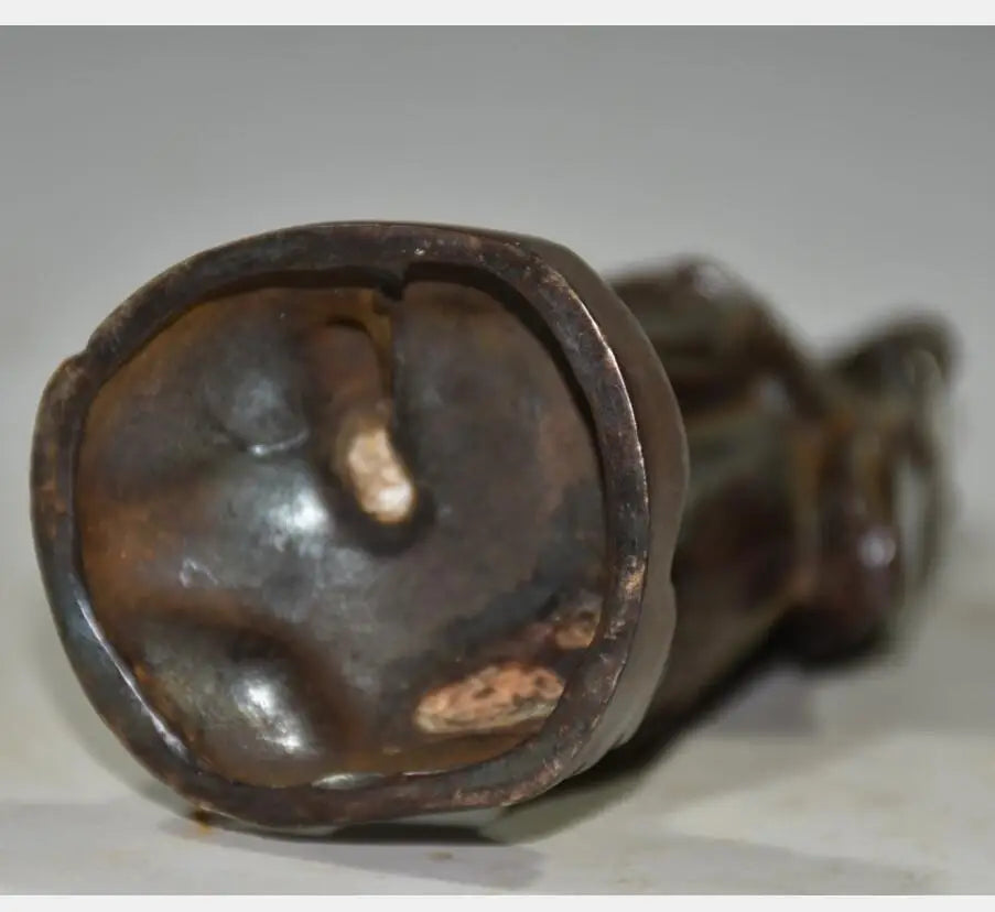 China brass archaize god of wealth crafts statue