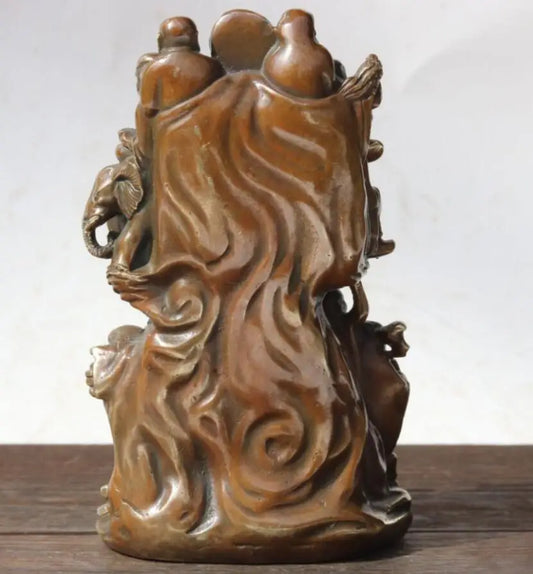 China brass eighteen Rohan Buddha crafts statue