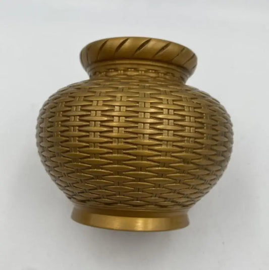 China brass fish basket crafts statue