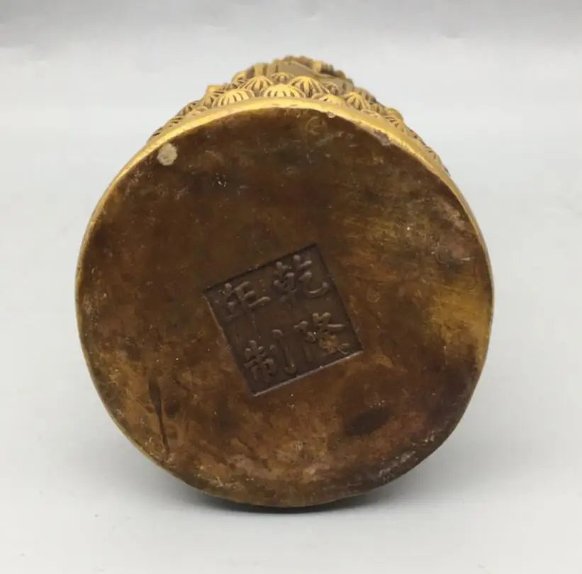 China brass four surface Goddess of mercy Buddha crafts statue
