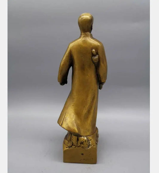 China brass great leader Mao Zedong crafts statue