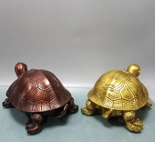 China brass longevity turtle crafts statue