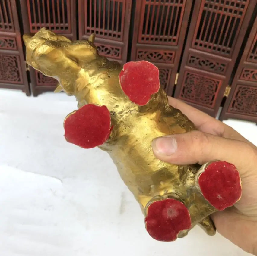 China brass rhino crafts statue