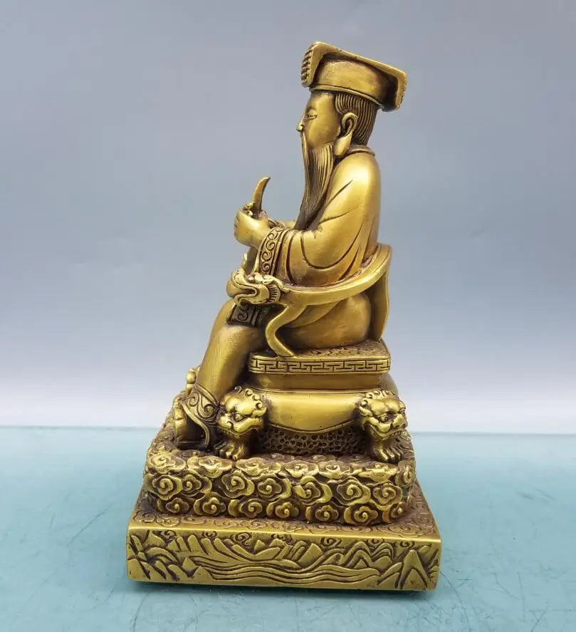 China brass seiko Jade Emperor Emperor crafts statue