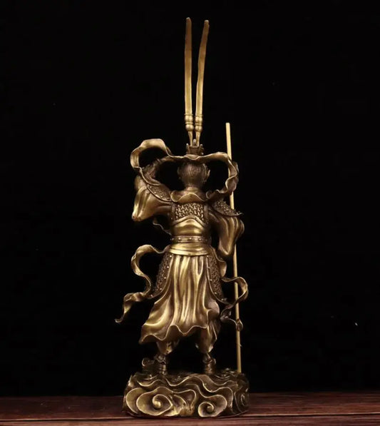 China brass seiko Monkey King crafts statue