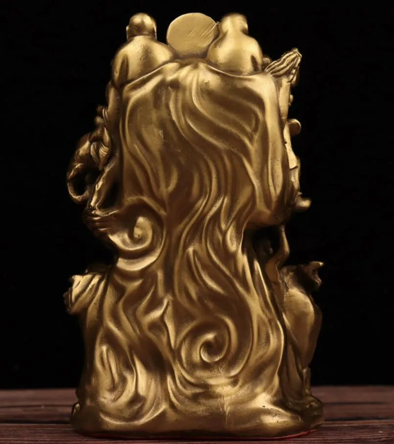 China brass seiko eighteen Rohan Buddha crafts statue