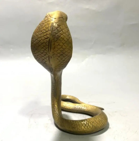 China brass seiko snake crafts statue