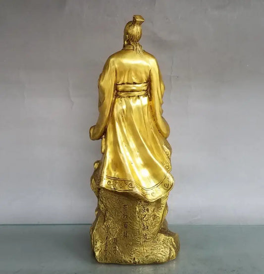 China brass seiko strategist Sun zi crafts statue