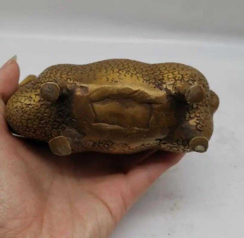 China brass sheep crafts statue A pair