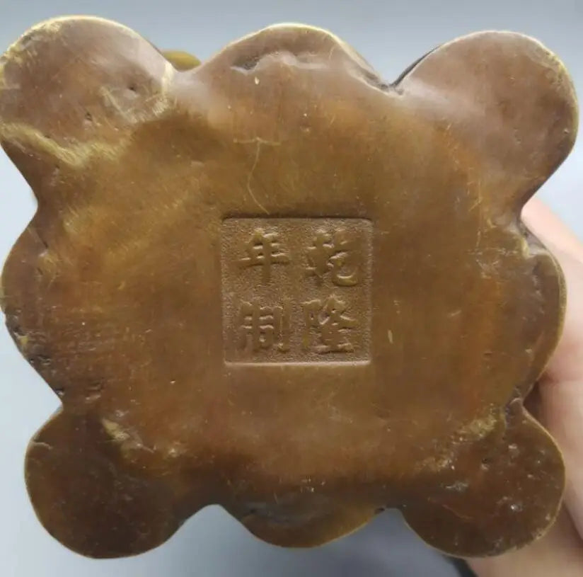 China brass zodiac rat wealth crafts statue