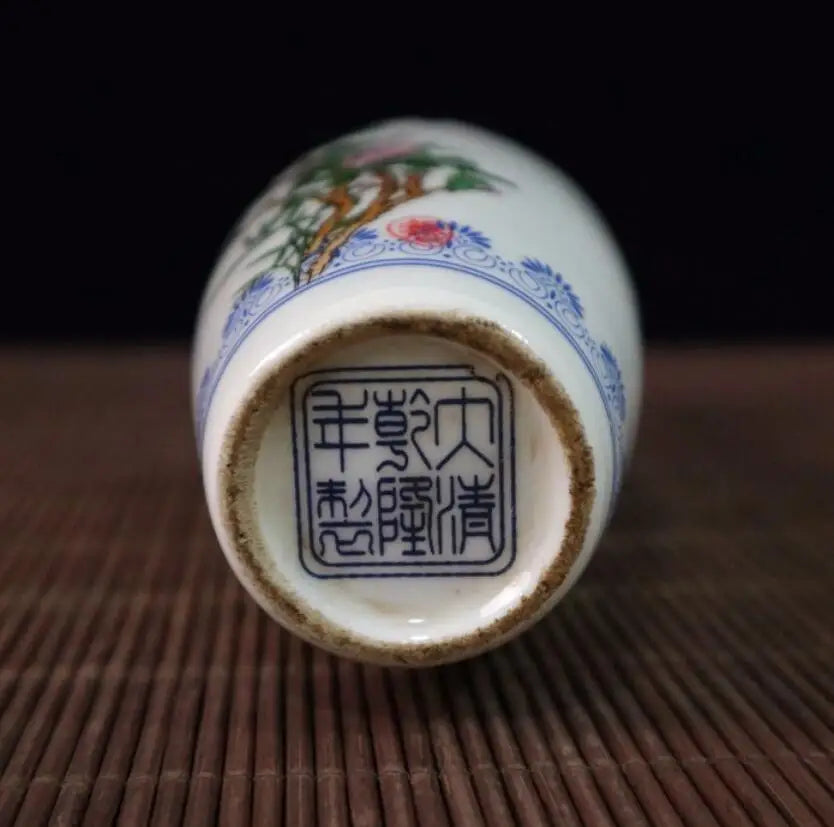 China ceramic Four Seasons Flower vase crafts statue A set