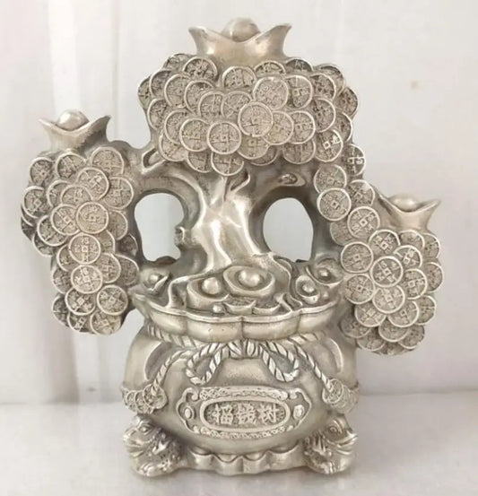 China copper shake money tree crafts statue