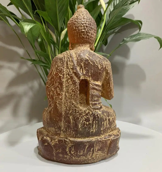China imitation amber Tathagata Buddha crafts statue