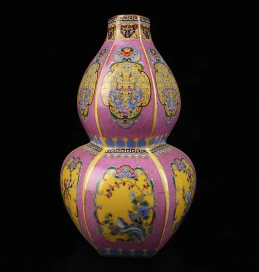 China seiko Enamel ceramic gourd bottle crafts statue