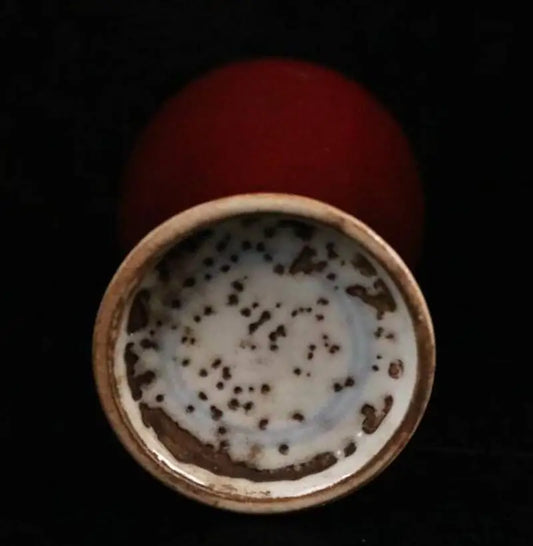 China seiko Red glaze ceramic vase crafts statue