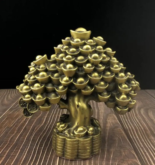 China seiko brass Cash cow wealth crafts statue