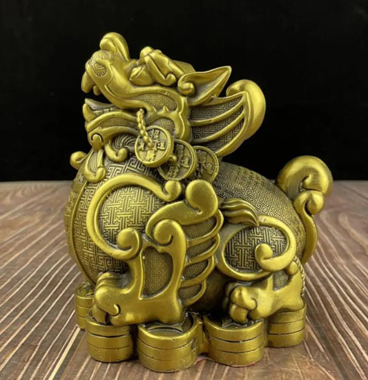 China seiko brass fly Days mythical wild animal crafts statue