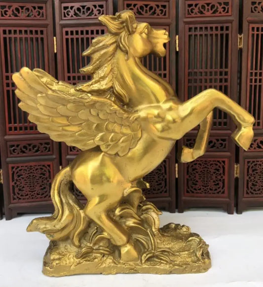 China seiko brass fly horse crafts statue