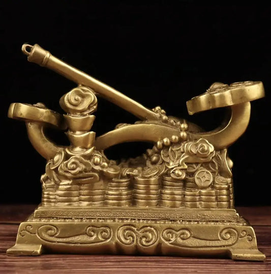 China seiko brass recruit wealth Wishful crafts statue