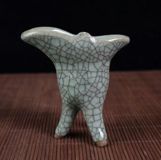 China seiko ceramic archaize wine cup crafts statue A pair