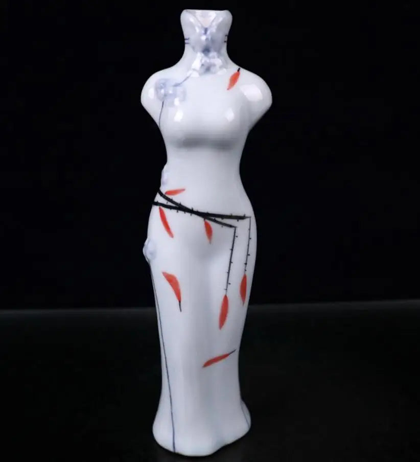 China seiko ceramic cheongsam vase crafts statue #1