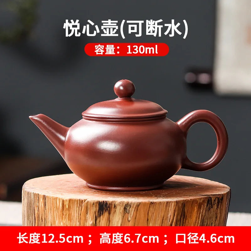 Chinese High Capacity Yixing Purple Clay Pear Shape Teapot Dahongpao Tea Set Xishi Tea Pot Household Handmade Customized Kettle
