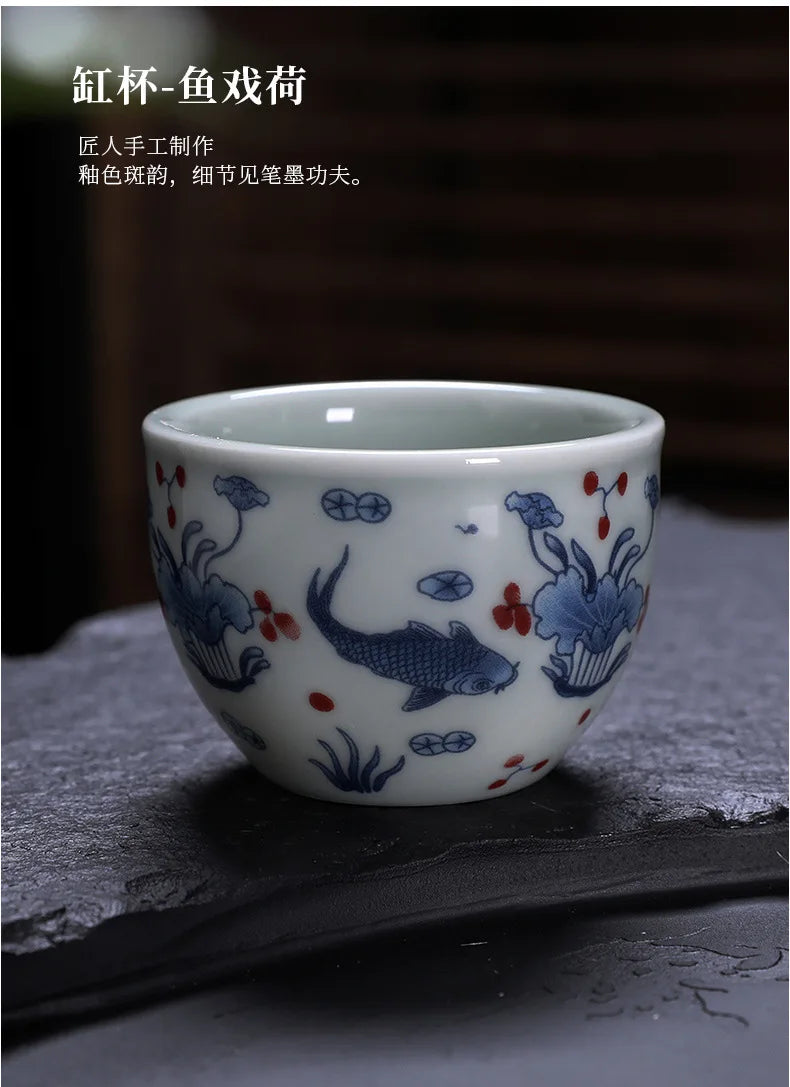 Chinese Jian kiln tea bowl with oilspot glaze Small Tenmoku Tea Cup Natural Ceramic High Temporature Fired Eco-friendly
