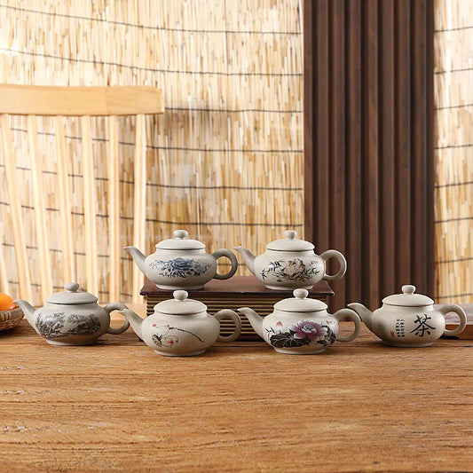 Chinese Kung Fu Teapot Yixing Xishi Tea Kettle Ceramic Teaware 180ml Tea Pots Home Decor Gongfu Teapots Tea Accessories