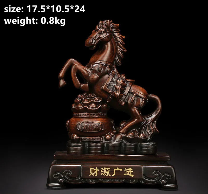 Chinese Lucky Animal Ornaments Horse To Success Porch Living Room Indoor TV Cabinet Opening Decoration Gifts