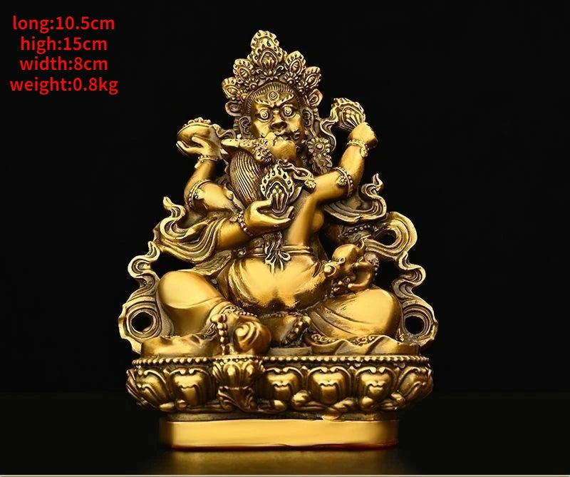 Chinese Pure Copper God of Wealth Ornaments Buddha Statue Home Office Enshrined To Attract Wealth Bronze Statue