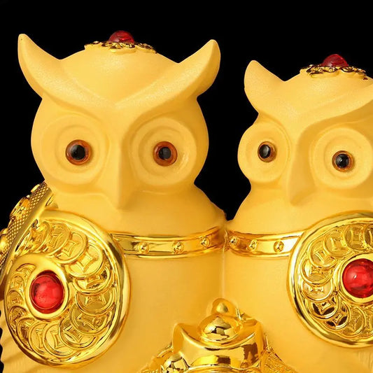 Chinese Style Owl Animal Ornaments Living Room Decoration Gift Home Creative Animal Bird Statues Sculptures