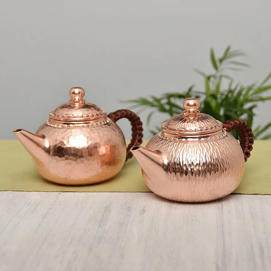 Chinese Tea Set Teapot Tea Infuser Handmade Coffee Pots Metal Tea Pot Copper Coffee Pots Vintage Water Jug Tea Tools Set Gift