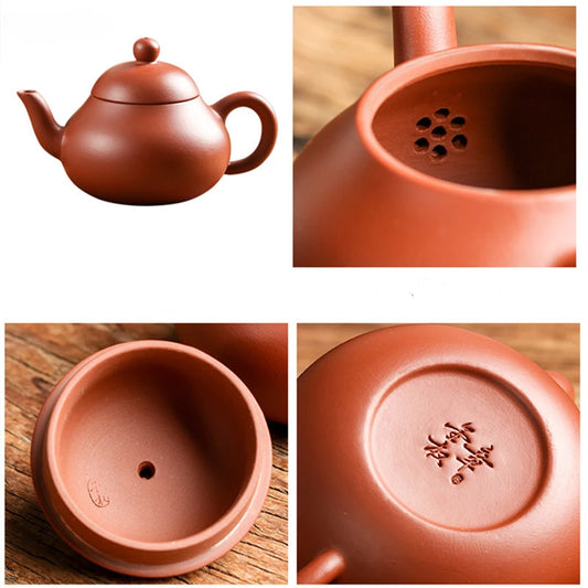 Chinese Yixing Purple Clay Teapot Handmade Filter Tea Infuser Dahongpao Beauty Kettle Customized Zisha Tea Set Home Drinkware