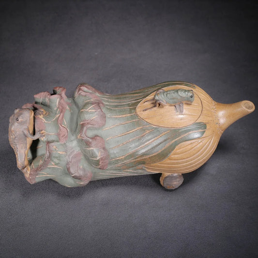 Chinese Yixing Zisha Clay Teapot Baicai Pot Yanting 400ml