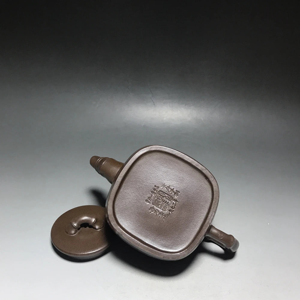 Chinese Yixing Zisha Clay Teapot Bamboo Rhyme Pot Gu Jingzhou 380ml