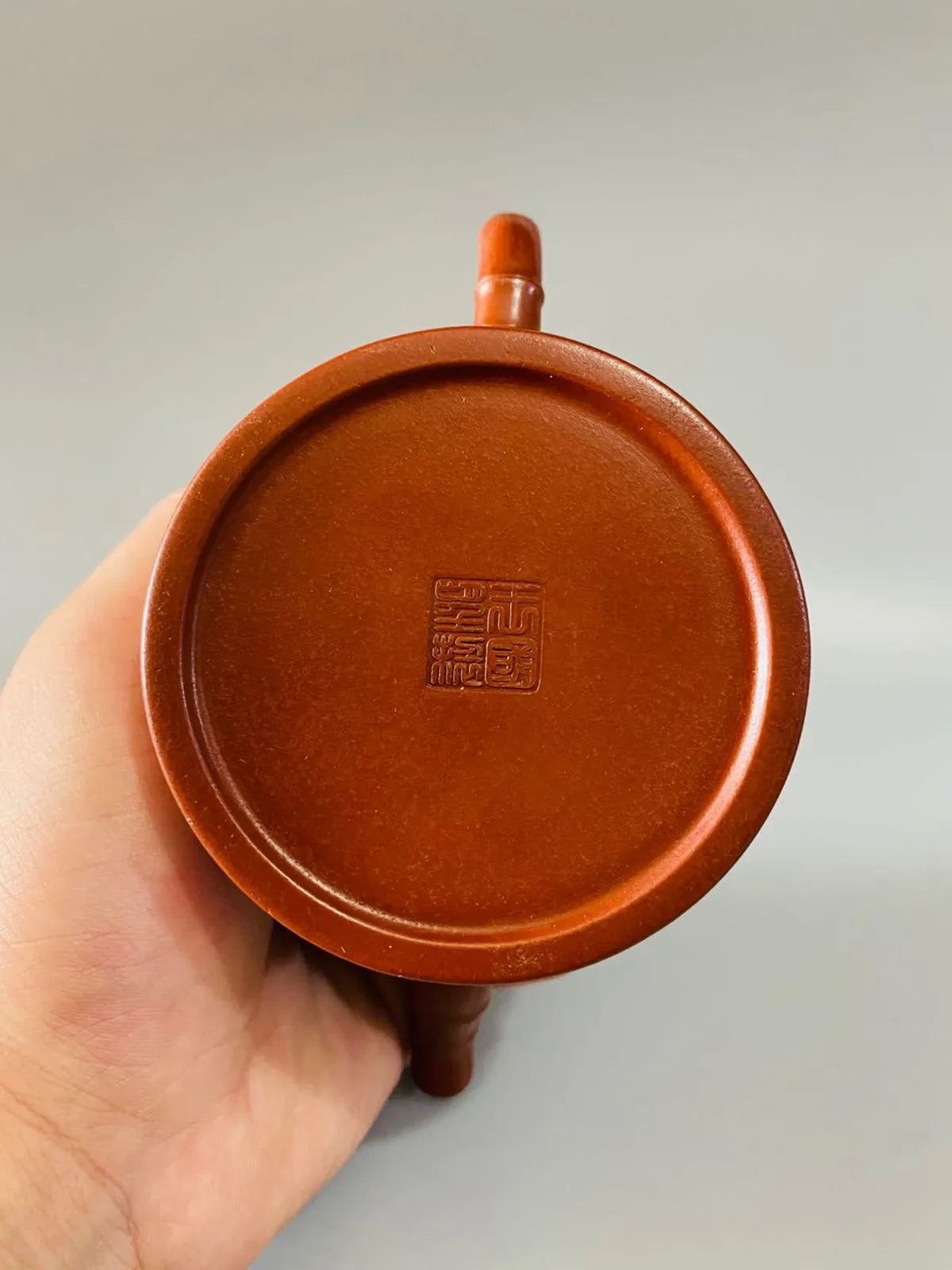 Chinese Yixing Zisha Clay Teapot Bamboo joint teacup Pot Wang Guowang 280ml