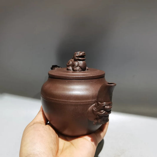 Chinese Yixing Zisha Clay Teapot Beast Zun Pot Xu Hantang 300ml