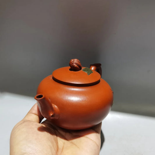 Chinese Yixing Zisha Clay Teapot Bergamot Melon Pot Wu Yungen 240ml