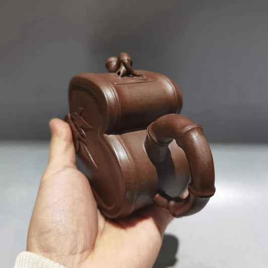 Chinese Yixing Zisha Clay Teapot Blessing Pot Jiang Rong 300ml