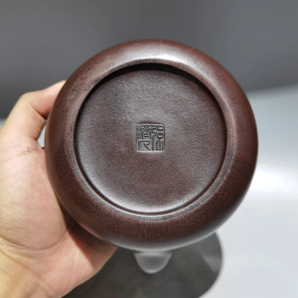 Chinese Yixing Zisha Clay Teapot Curved Pot Set Pot Gu Jingzhou 300ml