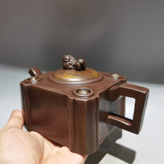 Chinese Yixing Zisha Clay Teapot Fortune comes and goes Pot Wang Youlan 450ml