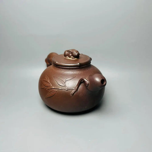 Chinese Yixing Zisha Clay Teapot Jade Rabbit Pot He Daohong 220ml