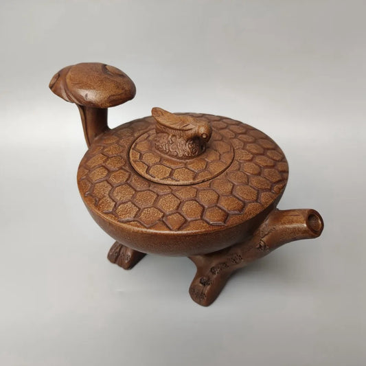 Chinese Yixing Zisha Clay Teapot Lingzhi Pot Shao Daheng 400ml