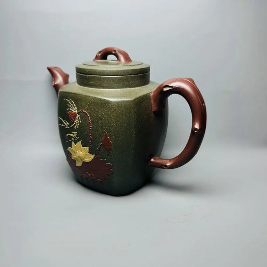 Chinese Yixing Zisha Clay Teapot Lotus Pot Li Bifang 400ml