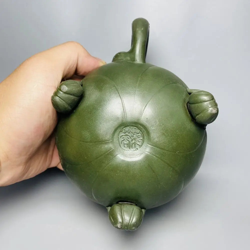 Chinese Yixing Zisha Clay Teapot Lotus Seed Frog Pot Jiang Rong 360ml