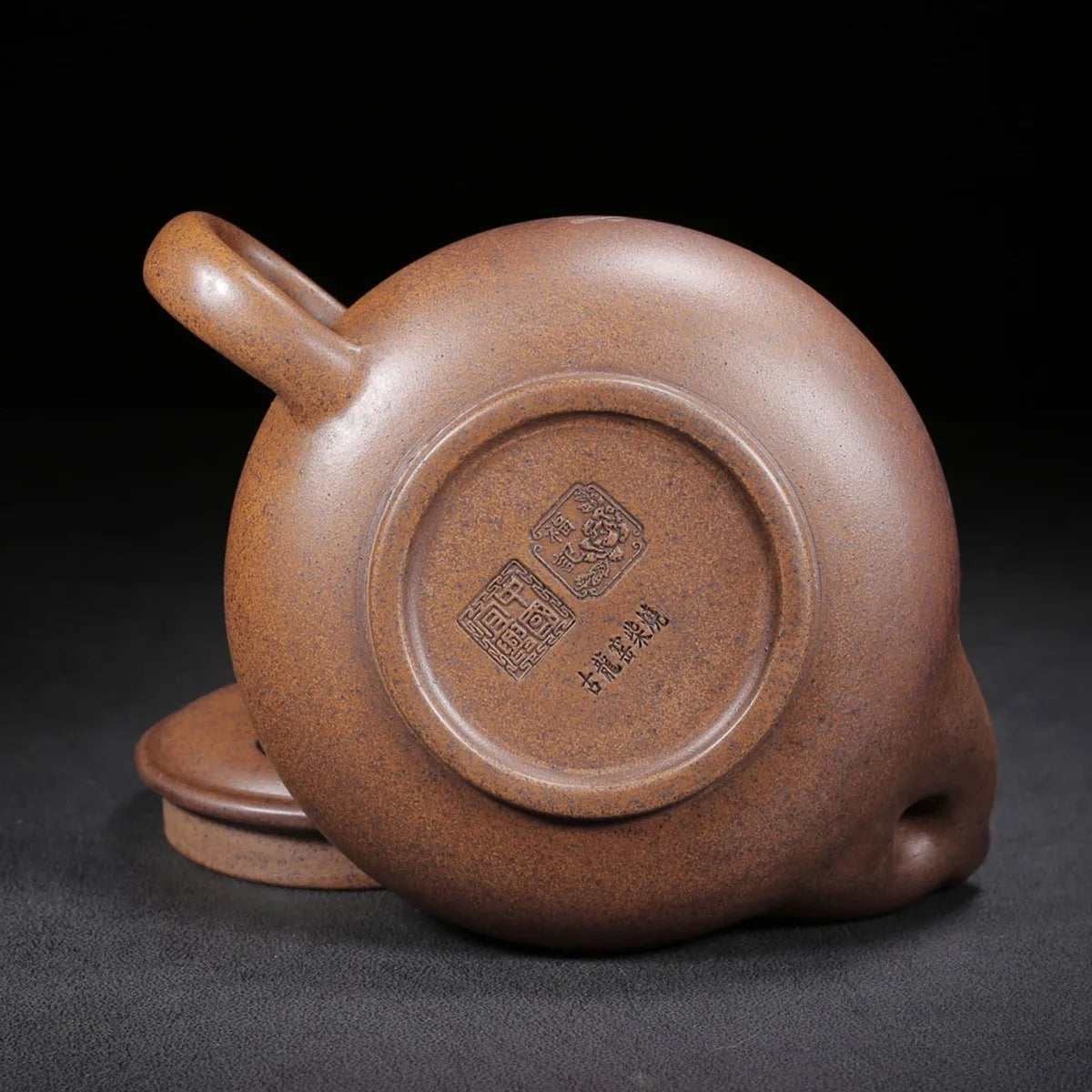 Chinese Yixing Zisha Clay Teapot Ox bull cover Pot Fuji 400ml