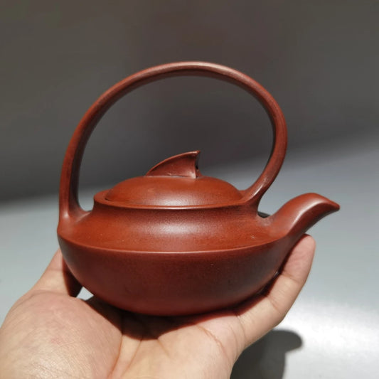 Chinese Yixing Zisha Clay Teapot Qu Hu Pot Gu Jingzhou 280ml