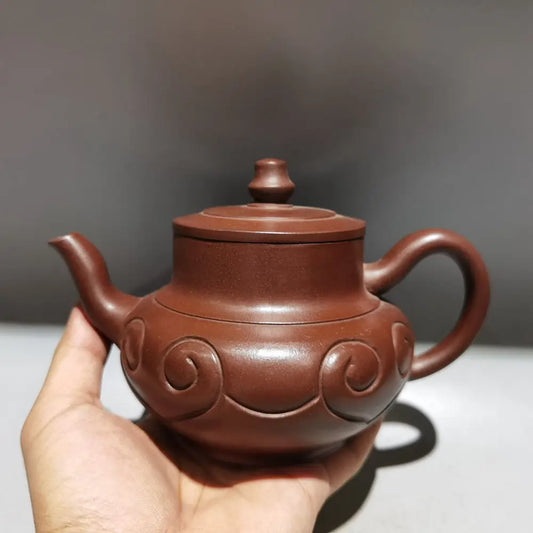 Chinese Yixing Zisha Clay Teapot Ruyi Pot Gu Jingzhou 380ml