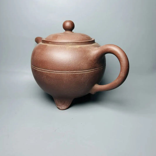 Chinese Yixing Zisha Clay Teapot Three legged round bead Pot Chen Mingyuan 400ml